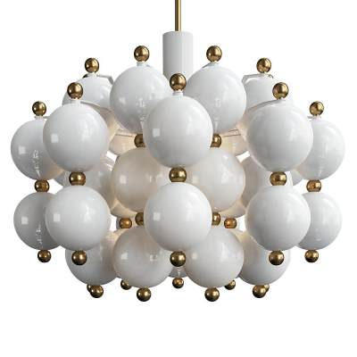 KINKELDEY枝形吊灯缎面玻璃灯